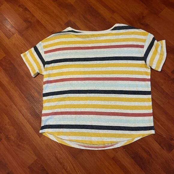 Old Navy striped short sleeve top. Size medium. - Picture 4 of 6